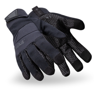 View of HexBlue™ 4045 needle-resistant law enforcement gloves side by side as they might appear on your hands.