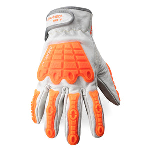 Back of hand view of Chrome SLT 4067V impact resistant safety gloves