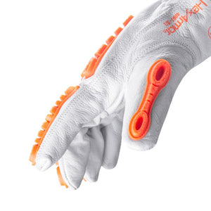 Side view of Chrome SLT 4067V arc flash resistant safety gloves showing form-fitting fingers.
