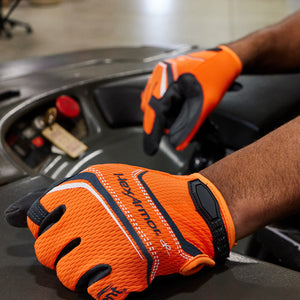 person wearing Chrome SLT® Oasis 4074 on the control panel of a hi-lo