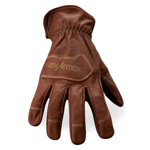 Back of hand view of Chrome SLT 5080 arc flash resistant utility safety gloves.