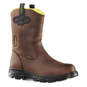 Xbuilt Wellington WP work boots with nano safety toe as it might appear right out the box.