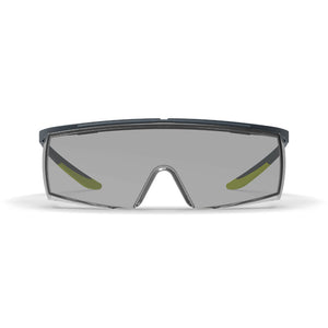 LT250 grey scratch-resistant safety glasses as shown from the front.