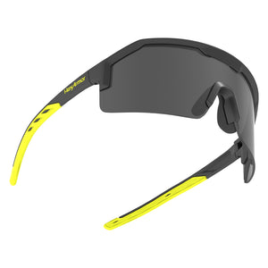 Shockwave safety glasses showcasing the wraparound lenses.