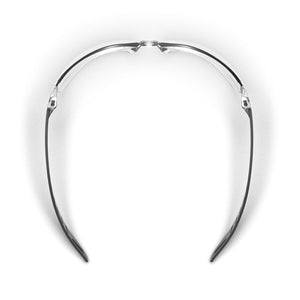 VuFlex safety glasses from the top-down.