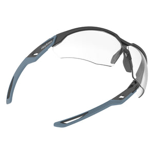 VuFlight safety glasses showcasing the optical clarity of the rimless lenses.