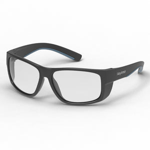 VuForce safety glasses shown as they are sitting on a table.