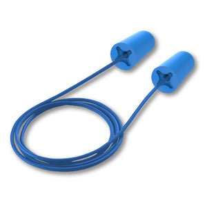 accuFit blue color detachable disposable earplug with cord