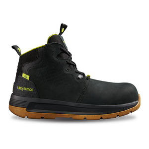 Xtend black work boot with composite safety toe as it might appear right out the box.