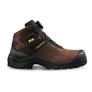 Xbase BOA work boot with composite safety toe as it might appear right out the box.