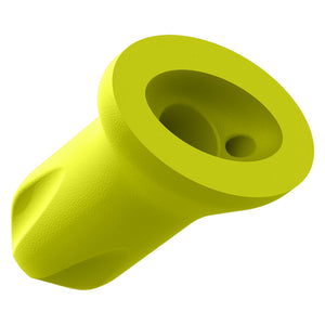 safeComm® disposable earplugs bottom angle view