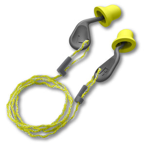 simpleFit® disposable guided earplugs with cord view two