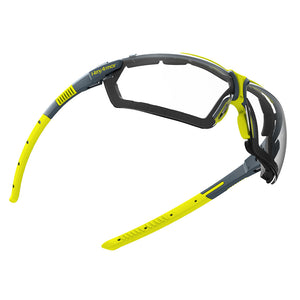 VS300SG gasketed safety glasses showcasing the optical clarity of the lenses.