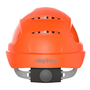 Ceros XP250 hi-vis orange rearview image
