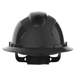 Front view of Ceros XP300 full brim safety helmet.