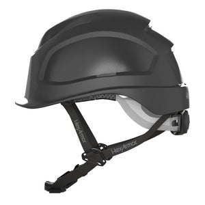 Ceros XP450AE class e safety helmet as shown from the side.