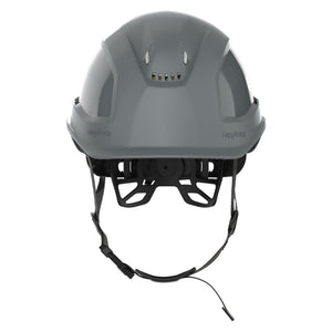 Ceros XP450A with Mips grey chin strap safety helmet as shown from the front.