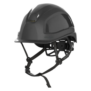 Ceros XP450A black safety helmet with Mips and chin strap.