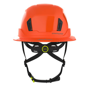 Ceros XT400E hi-vis orange rear view image