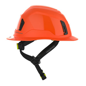 Ceros XT400E with Mips safety system in hi-vis orange sideview image