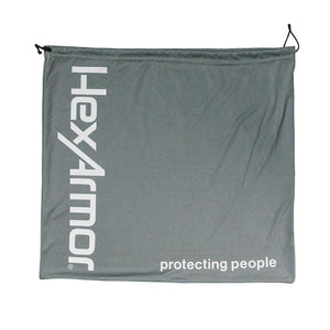 Microfiber pouch for helmet or face shield