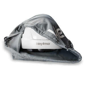 Microfiber pouch for helmet or face shield