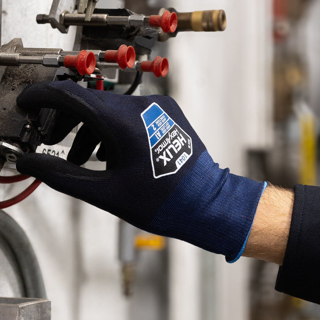 worker fixing a valve wearing Helix® 1041