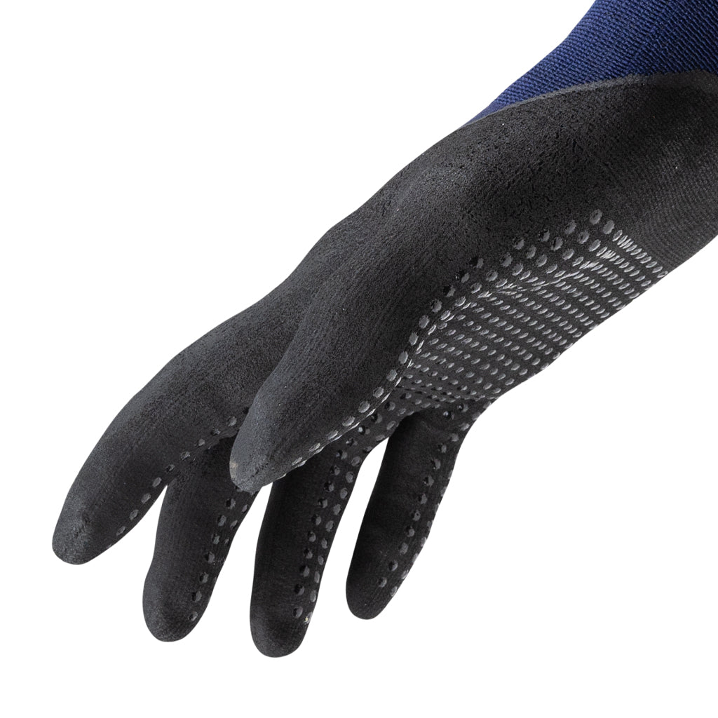 Side view of the Helix 1042 with a microfoam nitrile three-quarter palm.