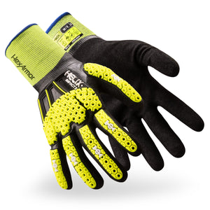 Pair of Helix® 1064IMP black impact-resistant general-purpose gloves.