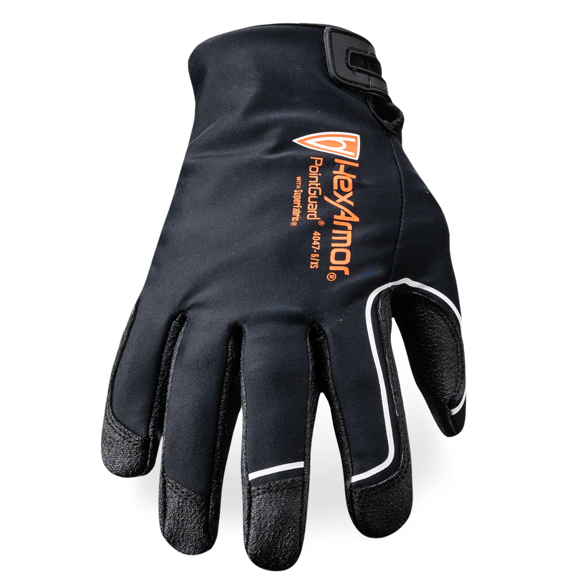 Back of hand view of PointGuard 4047 needle-resistant gloves.