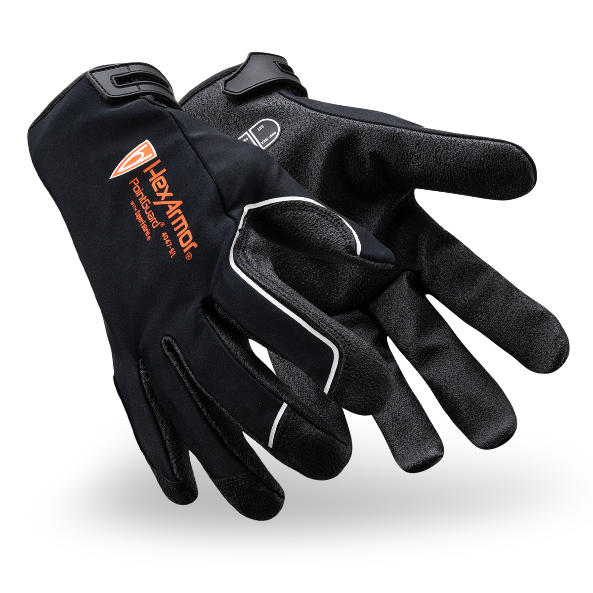 View of PointGuard 4047 needle-resistant gloves as they might appear on your hands.