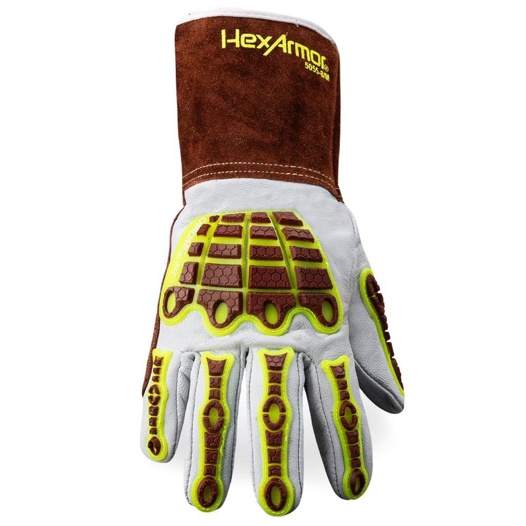Valour Leather Gloves - Cut Resistance Level 4 - Puncture Resistant  Fingertips