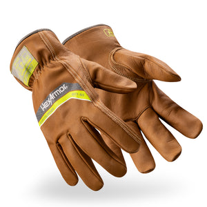 Pair of pfas-free chrome slt 5071 water and oil resistant gloves with sustainable leather treatment.