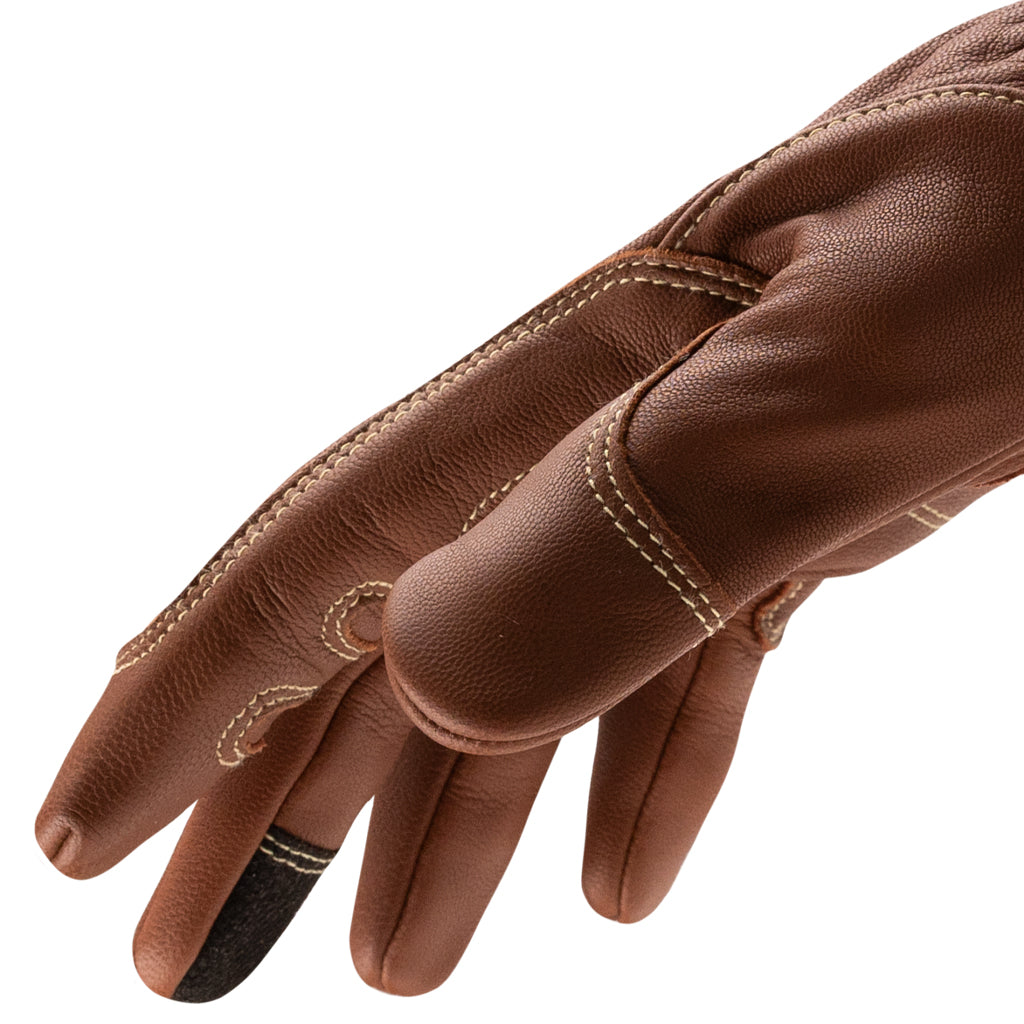 Side view of Chrome SLT 5081 lined utility safety gloves showing form-fitting fingers.