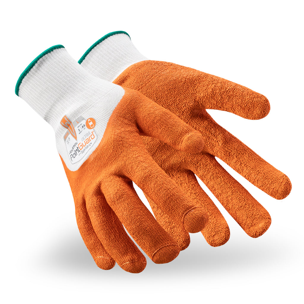 View of PointGuard Ultra 9035 needle-resistant work gloves as they might appear on your hands.