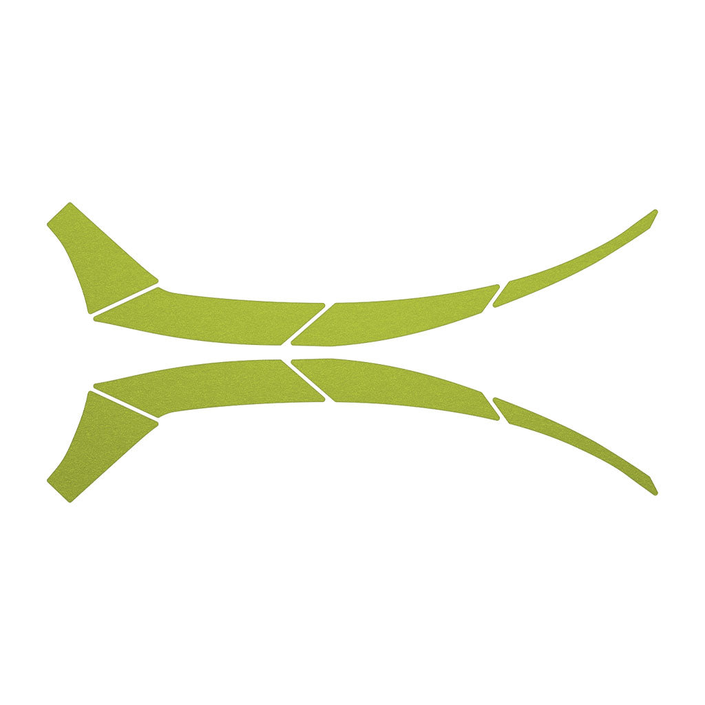 Hi-vis reflective stickers for helmets sticker sheet.