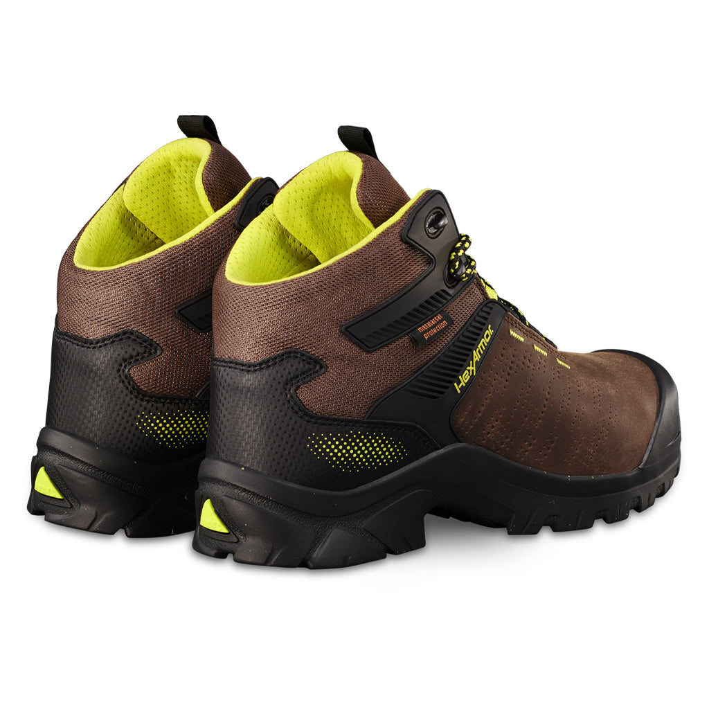Xbase® met guard brown boot | composite toe safety boot
