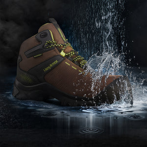 Up-close view of Xbase waterproof boot’s waterproof ability