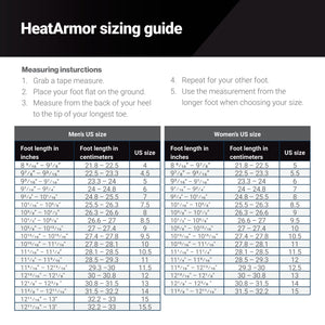 HeatArmor Boots Sizing Guide