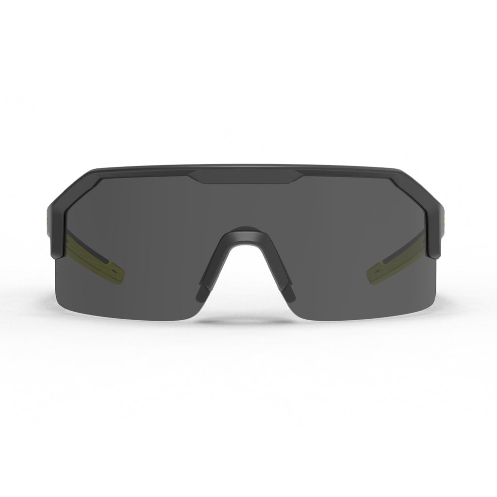 Shockwave safety glasses as shown from the front.