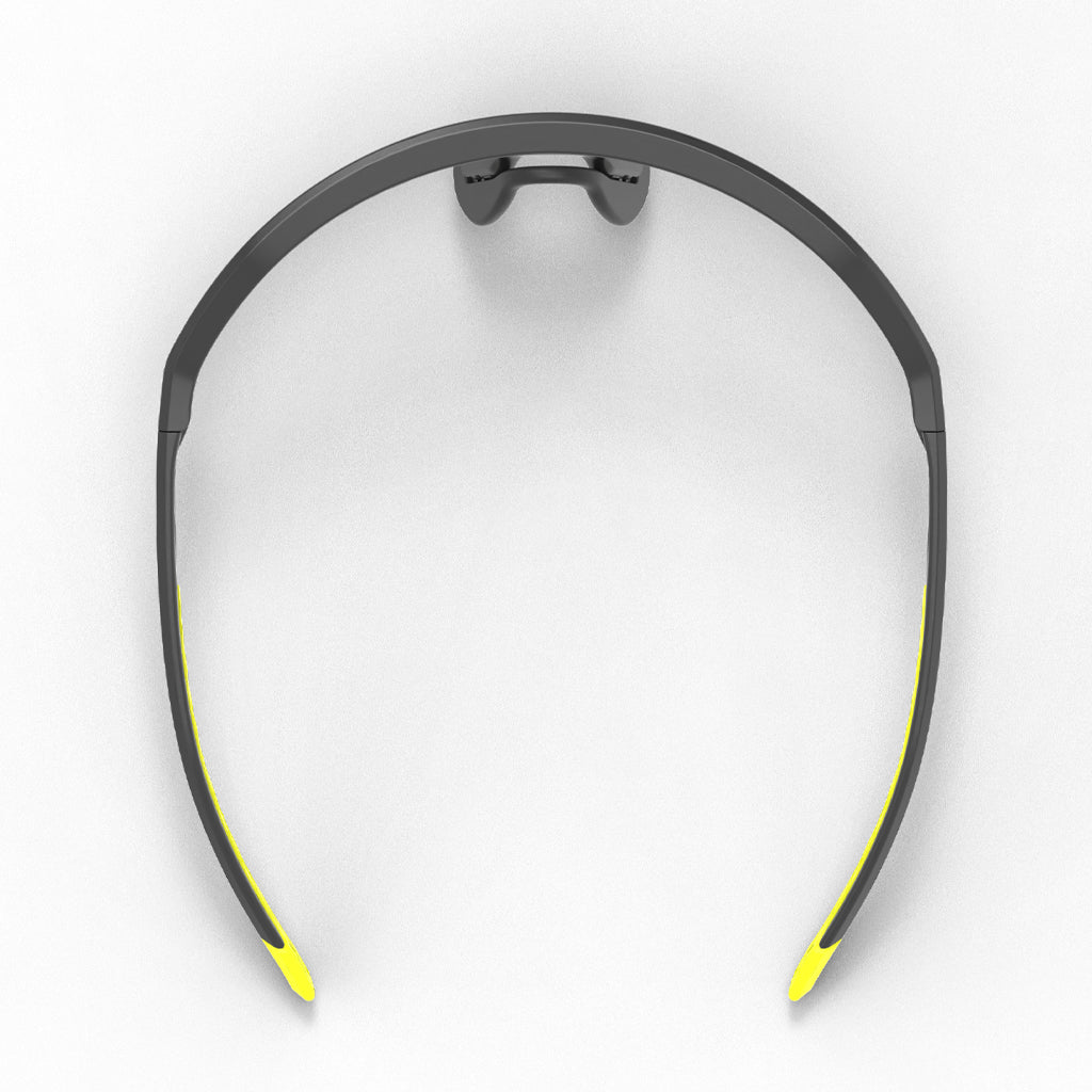 Shockwave safety glasses from the top-down.