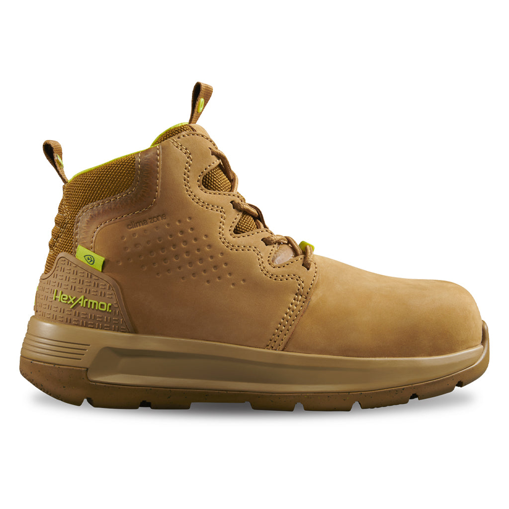 Xtend tan work boot with composite safety toe as it might appear right out the box.