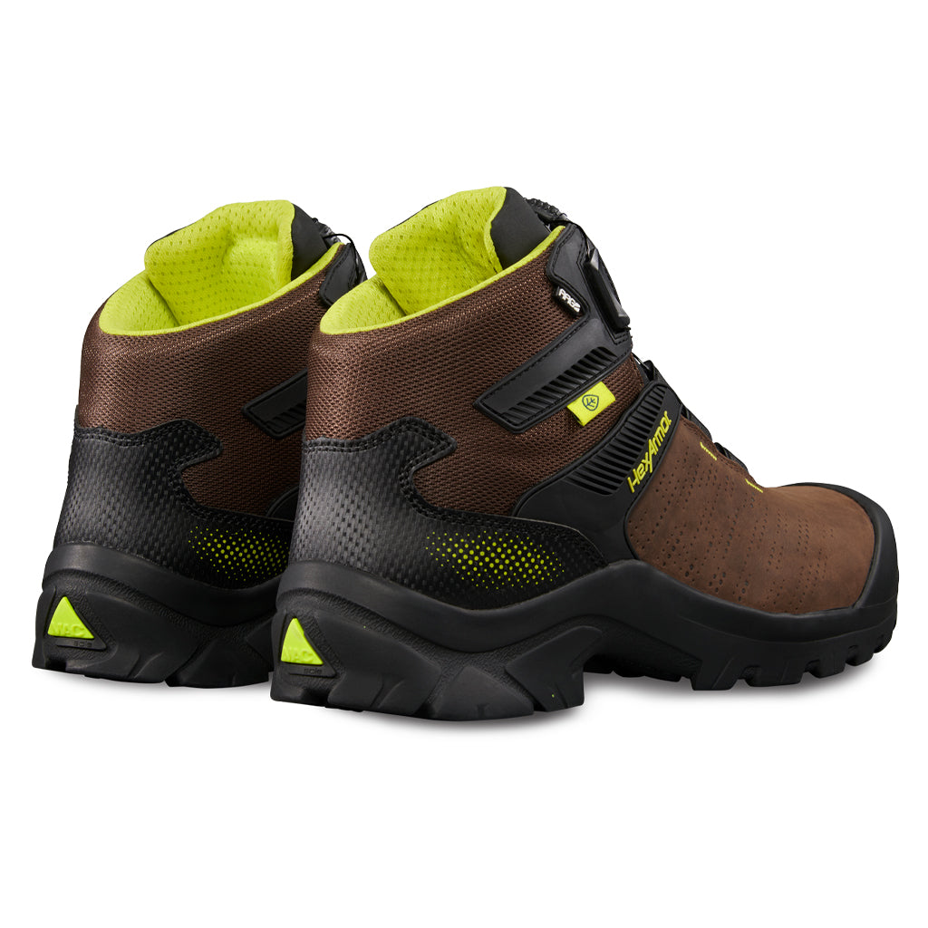 Xbase® BOA® brown boot | composite toe safety boot | SafetyGloves