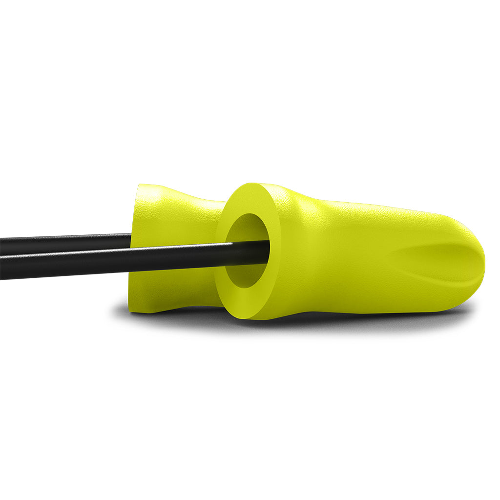 safeComm® disposable earplugs cord in earplug