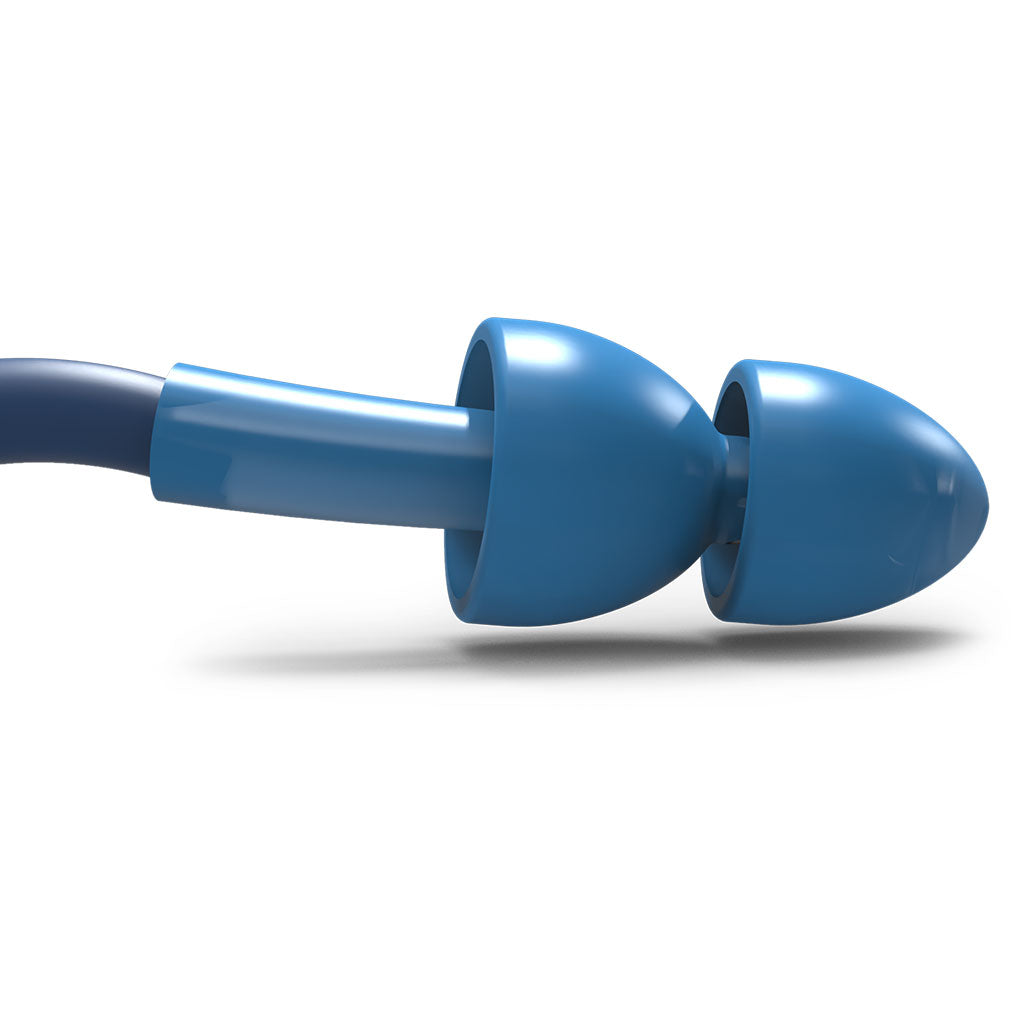 simpleFit® detectable reusable guided earplugs close up of earplug