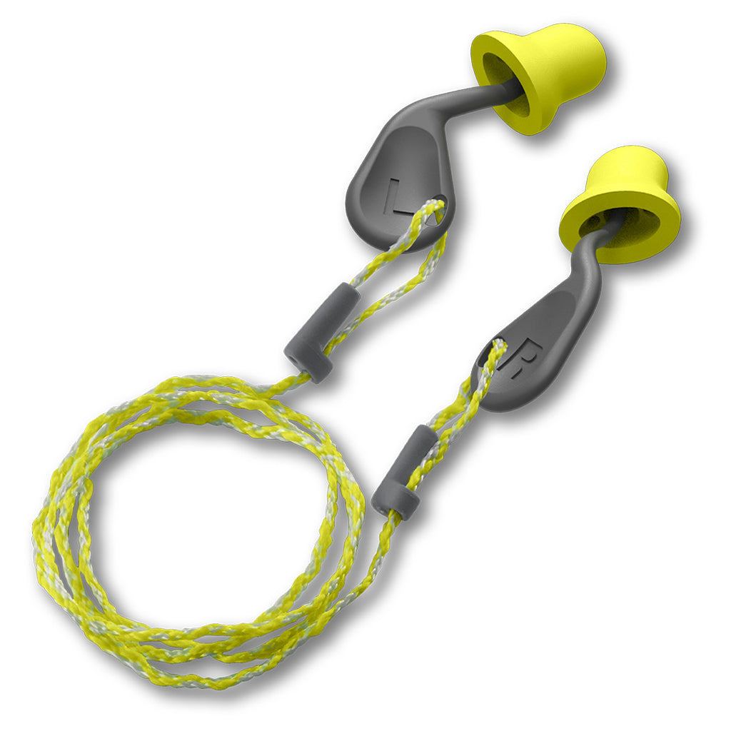 simpleFit® disposable guided earplugs with cord view two