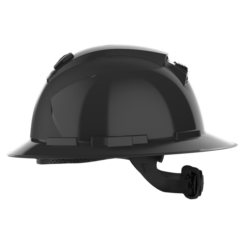 Side view of Ceros XP300 full brim safety helmet.