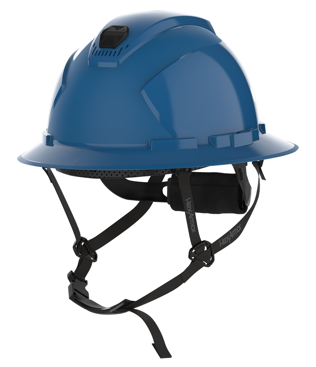 Ceros® XP300A vented full brim hard hat with chin strap