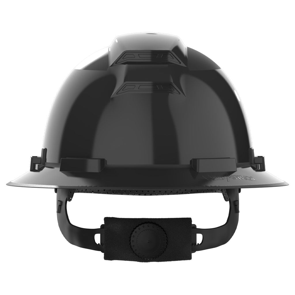 Front view of Ceros XP300E full brim safety helmet.