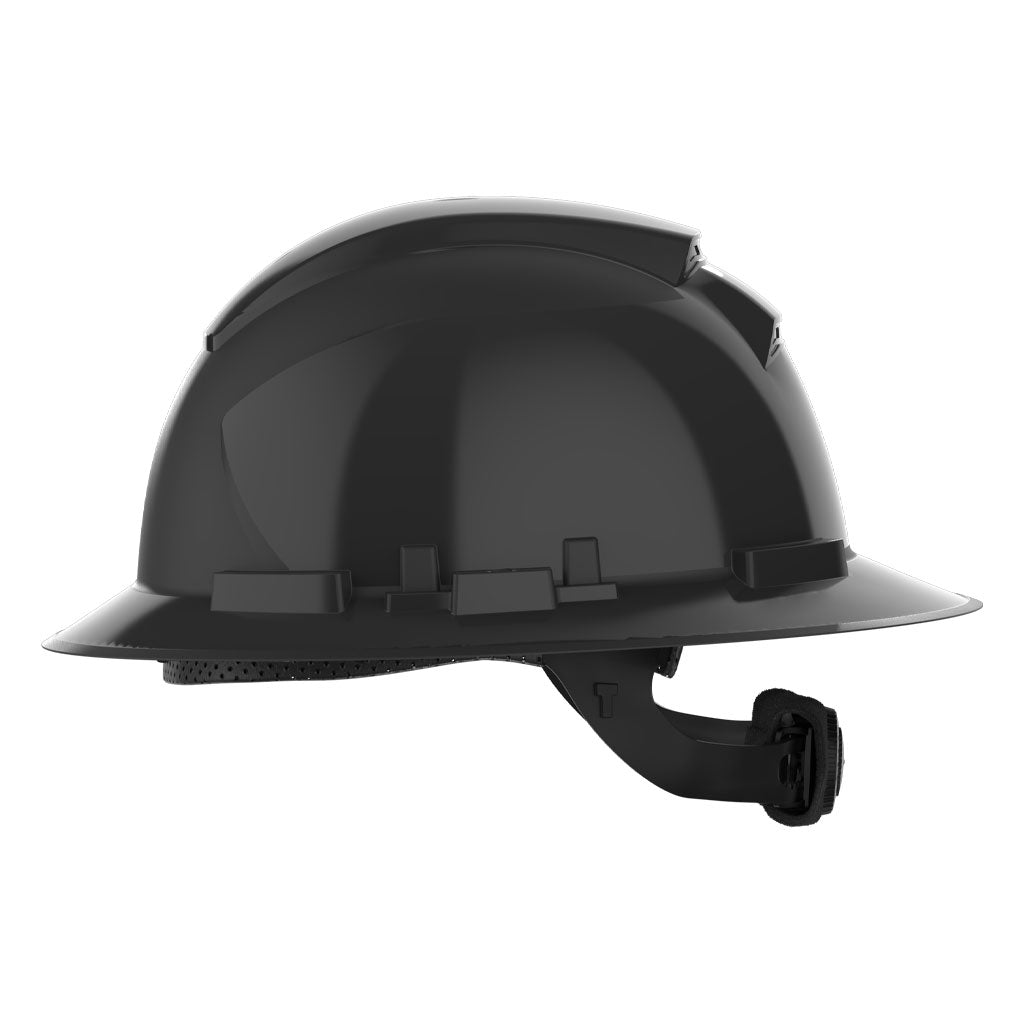 Side view of Ceros XP300E full brim safety helmet.